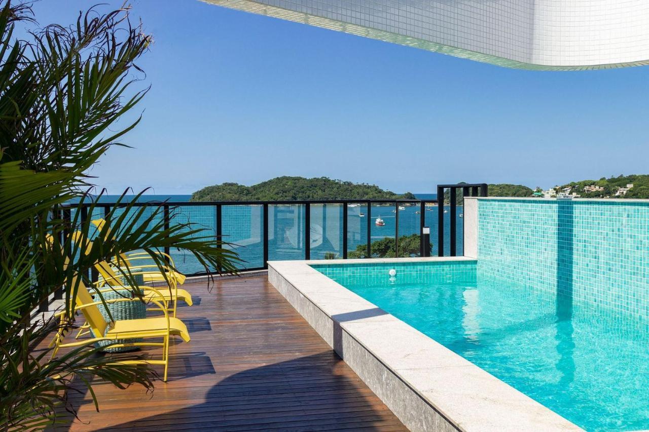 Aion Suites 303 - Lindo Apartamento Com Vista Para O Mar, A 60M Da Praia De Bombinhas, Com Piscina E Academia No Rooftop. Eksteriør bilde