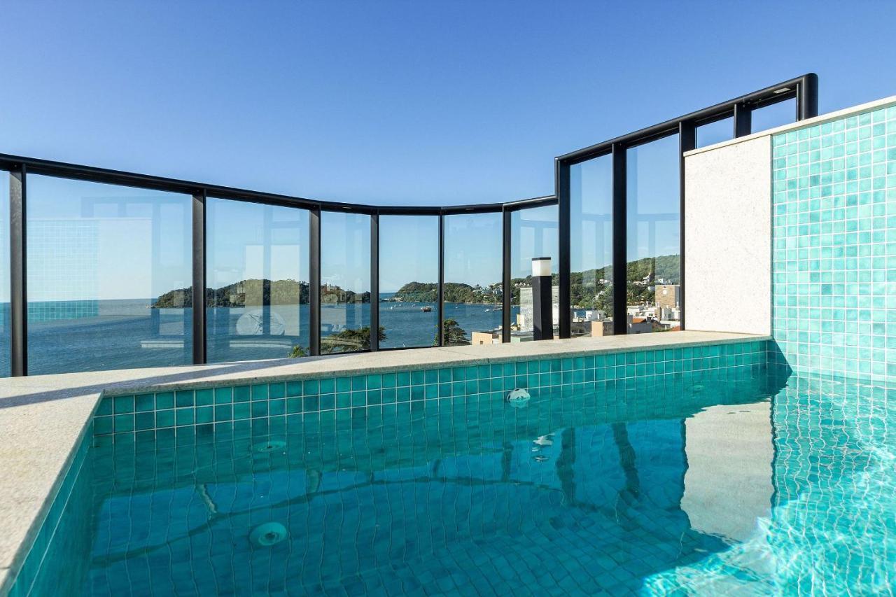 Aion Suites 303 - Lindo Apartamento Com Vista Para O Mar, A 60M Da Praia De Bombinhas, Com Piscina E Academia No Rooftop. Eksteriør bilde