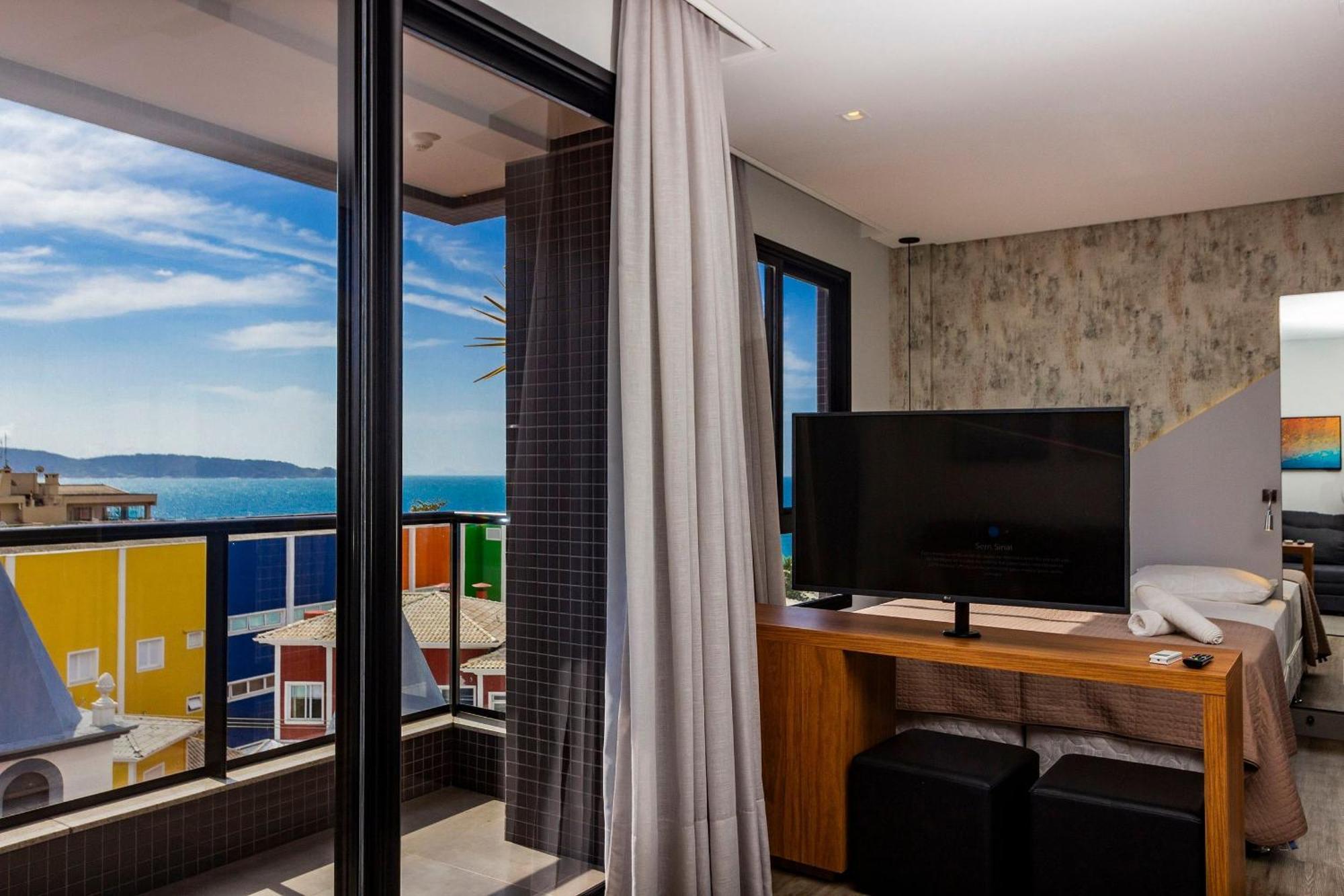 Aion Suites 303 - Lindo Apartamento Com Vista Para O Mar, A 60M Da Praia De Bombinhas, Com Piscina E Academia No Rooftop. Eksteriør bilde