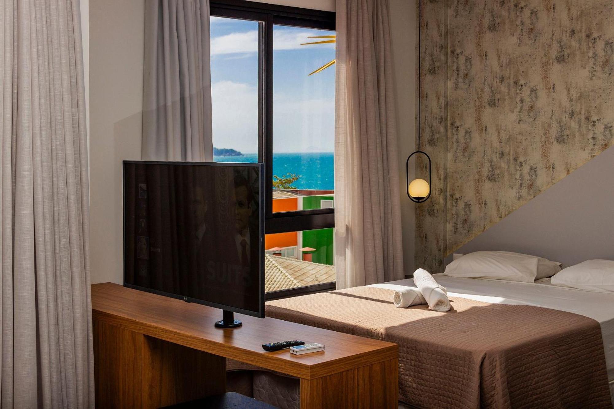 Aion Suites 303 - Lindo Apartamento Com Vista Para O Mar, A 60M Da Praia De Bombinhas, Com Piscina E Academia No Rooftop. Eksteriør bilde
